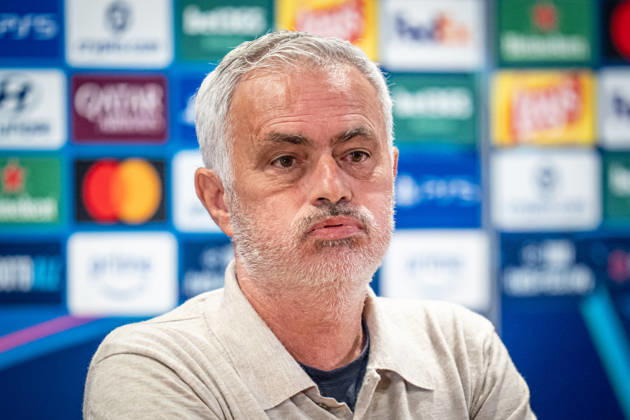 Real Madrid C.F. Training Session And press conference, PK, Pressekonferenz - UEFA Champions League 2026 27 League Phase MD2 Jose Mourinho Head Coach of Real Madrid CF reacts during the press conference on day ahead of the UEFA Champions League 2026 27 League Phase MD2 at at Olympic Stadium on October 13, 2026 in Rome, Italy Rome Olympic Stadium Lazio Italy Copyright: xGiuseppexMaffiax 261013_UCL_RealMadrid_pressconference_GM_03368