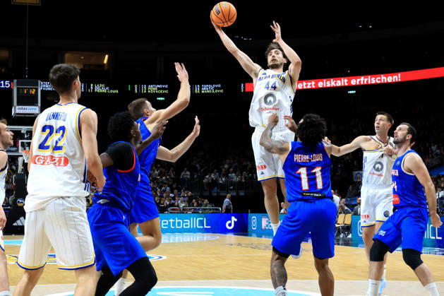 13.10.2026, Deutschland, GER, DEU, Basketball, Champions League (BCL), 1.Tag, Saison 2026 2027, Berlin, ALBA Berlin vs Igokea JULIUS BOEHMER ( ALBA Berlin 44 ) nordphoto GmbH Engler Berlin Uber-Arena Berlin Deutschland Copyright: xNordphotox xEnglerx