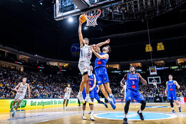 Basketball Berlin 13.10.2026 Saison 2026 2027 FIBA BCL Regular Season Group G Basketball Championsleague Alba Berlin - Igokea m:tel Aleksandrovac Brandon Angel (Alba Berlin, No.21)