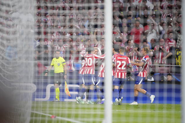 Atletico de Madrid v Manchester United, ManU - UEFA Champions League 2026 27 League Phase MD2 Pablo Barrios central midfield of Atletico de Madrid and Spain celebrates after scoring his sides first goal during the UEFA Champions League 2026 27 League Phase MD2 match between Atletico de Madrid and Manchester United at Estadio Metropolitano on October 13, 2026 in Madrid, Spain. Madrid Spain  Copyright: xJosexBretonx originalFilename:bretonhernandez-atletico261013_npY8S.jpg