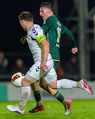 13.10.2026 - Fussball - Saison 2026 2027 - Regionalliga Bayern - 14. Spieltag: SC Eltersdorf - SV Wacker Burghausen - JoTe - xjoxtex - Jannis Turtschan (23, SV Wacker Burghausen ) Marco Niedermayer (16, SC Eltersdorf )