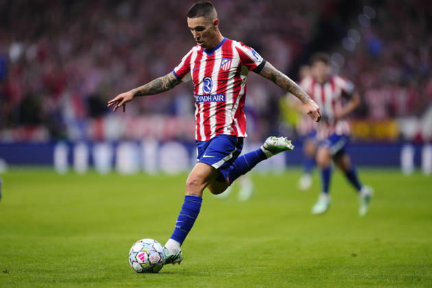 Atletico de Madrid v Manchester United, ManU - UEFA Champions League 2026 27 League Phase MD2 Alejandro Grimaldo left-back of Atletico de Madrid and Spain controls the ball during the UEFA Champions League 2026 27 League Phase MD2 match between Atletico de Madrid and Manchester United at Estadio Metropolitano on October 13, 2026 in Madrid, Spain. Madrid Spain  Copyright: xJosexBretonx originalFilename:bretonhernandez-atletico261013_np0bI.jpg