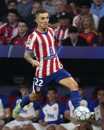 ATLETICO DE MADRID v Manchester United, ManU CHAMPIONS LEAGUE 2026 2027. LEAGUE PHASE. ROUND 2. Atletico de Madrid s Alejandro Grimaldo during Champions League 2026 2027, League Phase, match 2. October 13 ,2026. (ALTERPHOTOS Acero) MadridSpain  Copyright: xAcerox