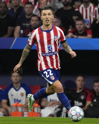 ATLETICO DE MADRID v Manchester United, ManU CHAMPIONS LEAGUE 2026 2027. LEAGUE PHASE. ROUND 2. Atletico de Madrid s Alejandro Grimaldo during Champions League 2026 2027, League Phase, match 2. October 13 ,2026. (ALTERPHOTOS Acero) MadridSpain  Copyright: xAcerox
