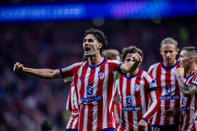 Atletico de Madrid vs Manchester United, ManU - UEFA Champions League - 13 10 2025 Johnny Cardoso of Atletico de Madrid celebrates his goal during the UEFA Champions League match between Atletico de Madrid and Manchester United at Riyadh Air Metropolitano on October 13, 2026 in Madrid, Spain. Madrid Spain Copyright: xMarinaxFrutos PGSxPhotoxAgencyx