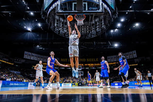 Basketball Berlin 13.10.2026 Saison 2026 2027 FIBA BCL Regular Season Group G Basketball Championsleague Alba Berlin - Igokea m:tel Aleksandrovac Joe Wieskamp (Alba Berlin, No.11)