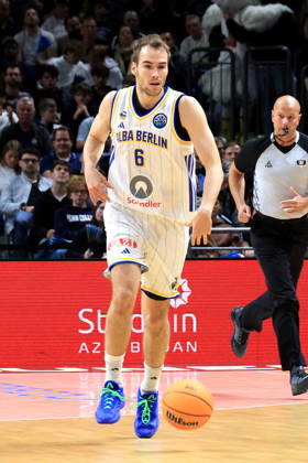13.10.2026, Deutschland, GER, DEU, Basketball, Champions League (BCL), 1.Tag, Saison 2026 2027, Berlin, ALBA Berlin vs Igokea MALTE DELOW ( ALBA Berlin 6 ) nordphoto GmbH Engler Berlin Uber-Arena Berlin Deutschland Copyright: xNordphotox xEnglerx