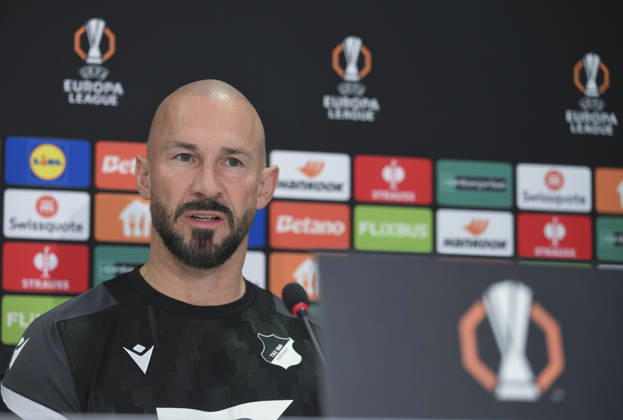 Hoffenheim s press conference, PK, Pressekonferenz ahead of Besiktas match SINSHEIM, GERMANY - OCTOBER 14: Hoffenheim head coach Christian Ilzer (seen), and defender Ozan Kabak speak during a press conference ahead of their UEFA Europa League Week 2 match against Besiktas, on October 14, 2026 in Sinsheim, Germany Halil Sagirkaya Anadolu Sinsheim Germany. Editorial use only. Please get in touch for any other usage.  Copyright: x2026xAnadoluxHalilxSagirkayax