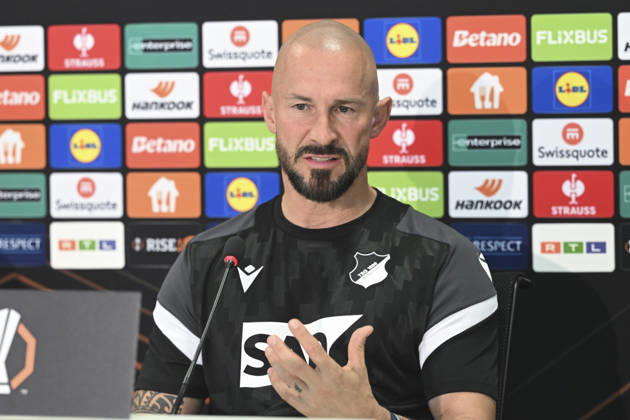 Hoffenheim s press conference, PK, Pressekonferenz ahead of Besiktas match SINSHEIM, GERMANY - OCTOBER 14: Hoffenheim head coach Christian Ilzer (seen), and defender Ozan Kabak speak during a press conference ahead of their UEFA Europa League Week 2 match against Besiktas, on October 14, 2026 in Sinsheim, Germany Halil Sagirkaya Anadolu Sinsheim Germany. Editorial use only. Please get in touch for any other usage.  Copyright: x2026xAnadoluxHalilxSagirkayax