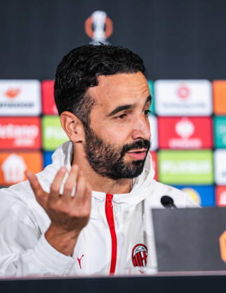 SOCCER - UEFA EL, RBS vs Milan SALZBURG,AUSTRIA,14.OCT.26 - SOCCER - UEFA Europa League, Red Bull Salzburg vs AC Milan, preview, press conference, PK, Pressekonferenz Milan. Image shows head coach Ruben Amorin (Milan).  GEPAxpictures xJulioxArellano