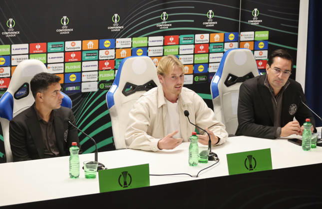 AFC Ajax press conference, PK, Pressekonferenz Julian Brandt of AFC Ajax holds a press conference ahead of the UEFA Conference League league phase match against HNK Hajduk Split in Split, Croatia, on October 14, 2026.  IvoxCagalj PIXSELL