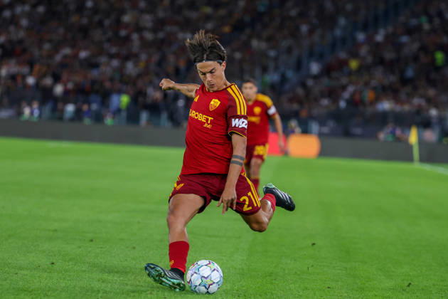 Europa Champions League 2026 27 between Roma vs Real Madrid Paulo Dybala of AS Roma during the Champions League football match between AS Roma and FC Real Madrid at the Stadio Olimpico in Rome on October 14, 2026 Pictured: Roma stadio Olimpico Roma Italy Copyright: xFABIOxSASSOxFabioxSassox Roma Real Madrid2026_10_14Fabio Sasso7495