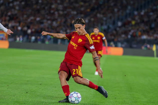 Europa Champions League 2026 27 between Roma vs Real Madrid Paulo Dybala of AS Roma during the Champions League football match between AS Roma and FC Real Madrid at the Stadio Olimpico in Rome on October 14, 2026 Pictured: Roma stadio Olimpico Roma Italy Copyright: xFABIOxSASSOxFabioxSassox Roma Real Madrid2026_10_14Fabio Sasso7496
