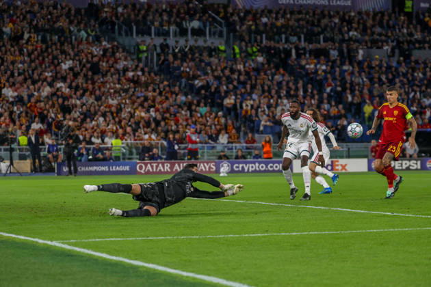 Europa Champions League 2026 27 between Roma vs Real Madrid Thibaut Courtois of Real Madrid during the Champions League football match between AS Roma and FC Real Madrid at the Stadio Olimpico in Rome on October 14, 2026 Pictured: Roma stadio Olimpico Roma Italy Copyright: xFABIOxSASSOxFabioxSassox Roma Real Madrid2026_10_14Fabio Sasso7503