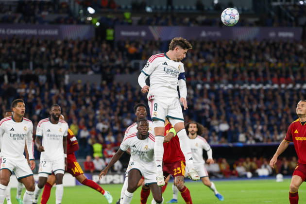 October 14, 2026, Roma, Roma, Italy: Federico Valverde of Real Madrid during the Champions League football match between AS Roma and FC Real Madrid at the Stadio Olimpico in Rome on October 14, 2026.Pictured: Roma Italy - ZUMAs236 20261014_aap_s236_039 Copyright: xFabioxSassox