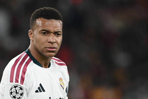 AS Roma v Real Madrid - UEFA Champions League ROME, ITALY, OCTOBER 14: Real Madrid s Kylian Mbappe reacts during the League phase of the UEFA Champions League football match between Roma and Real Madrid at the Olympic Stadium in Rome, Italy, on October 14, 2026. Isabella Bonotto Anadolu Rome Italy. Editorial use only. Please get in touch for any other usage.  Copyright: x2026xAnadoluxIsabellaxBonottox