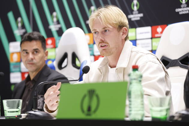 Croatia, Split, 14.10.2026. Poljud Stadium. AFC Ajax press conference, PK, Pressekonferenz ahead of tomorrow s UEFA Conference League Matchday 1 game against Hajduk. In the photo: Julian Brandt. Photo: Nikola Brboleza CROPIX Split CROATIA Copyright: xxNikolaxBrbolezax ajax_press10-141026