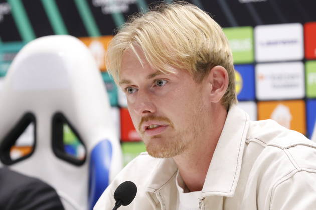 Croatia, Split, 14.10.2026. Poljud Stadium. AFC Ajax press conference, PK, Pressekonferenz ahead of tomorrow s UEFA Conference League Matchday 1 game against Hajduk. In the photo: Julian Brandt. Photo: Nikola Brboleza CROPIX Split CROATIA Copyright: xxNikolaxBrbolezax ajax_press16-141026