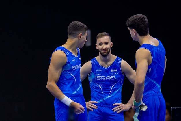 ROTTERDAM - Artem Dolgopyat of the Israeli gymnastics team during podium training at the World Championships in Ahoy Rotterdam. IRIS VAN DEN BROEK ANP xVIxANPxSportx xxANPxIVx 572514478 originalFilename: 572514478.jpg