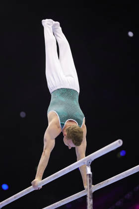 Nils Dunkel, GER, during podiumtraining at 2026 Worlds in Rotterdam; 15 10 2026;