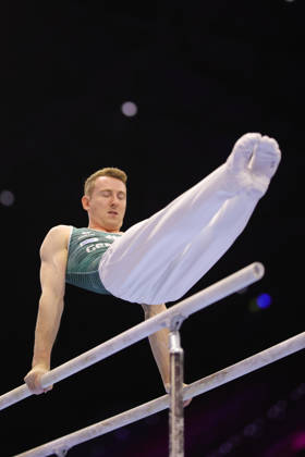 Nils Dunkel, GER, during podiumtraining at 2026 Worlds in Rotterdam; 15 10 2026;