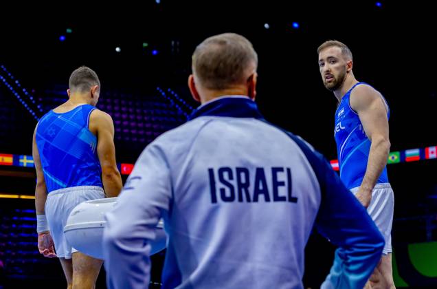 ROTTERDAM - Artem Dolgopyat of the Israeli gymnastics team during podium training at the World Championships in Ahoy Rotterdam. IRIS VAN DEN BROEK ANP xVIxANPxSportx xxANPxIVx 572515165 originalFilename: 572515165.jpg