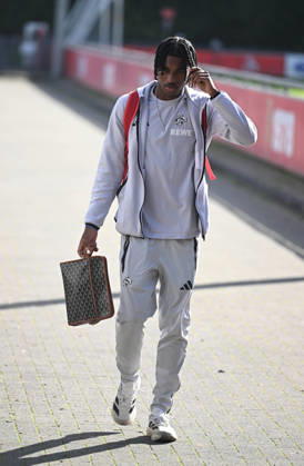 15.10.2026, xophax, Fussball 1.Bundesliga, 1.FC Koeln . Treffen am Geissbockheim. Training vor dem Frankfurt Spiel. Reigan Heskey ( 1.FC Köln ) Koeln