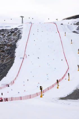 ALPINE SKIING - Ski Austria, training SOELDEN,AUSTRIA,15.OCT.26 - ALPINE SKIING - Ski Austria, giant slalom, training and qualification. Image shows the slope.  GEPAxpictures xMathiasxMandl
