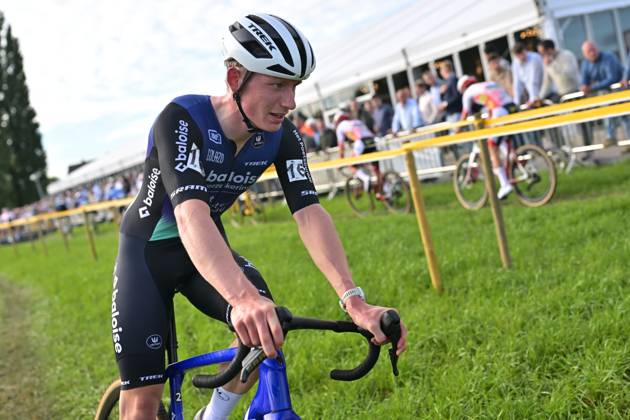 Belgium s Arthur van den Boer pictured in action during the men elite race of the Kermiscross cyclocross cycling event, on Thursday 15 October 2026, in Ardooie. DAVIDxPINTENS  x189896157x