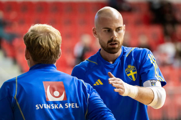 261015 Goalkeeper Viktor Sääf of Sweden ahead of the FIFA Futsal World Cup qualifier match between Hungary and Sweden on October 15, 2026 in Nyiregyhaza. Photo: Bildbyran EXT BILDBYRÅN COP 18 XY0131 futsal landslaget hungary sverige national team, Nationalteam sweden bbeng vm-kval world cup qualifier ungern Copyright: BILDBYRANxEXT BB261015BB545