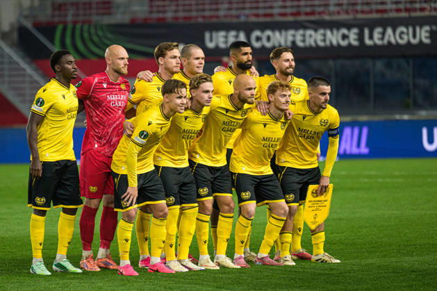 261015 Players of Mjällby ahead of the UEFA Conference League football match between Mjällby and Inter Club d Escaldes on October 15, 2026 in Helsingborg. Photo: Christoffer Borg Mattisson BILDBYRÅN COP 261 CB0562 fotboll football soccer fotball uefa conference league conference league mjällby in bbeng fotboll football soccer fotball uefa conference league conference league mjällby in bbeng Copyright: CHRISTOFFERxBORGxMATTISSON BB261015CB031