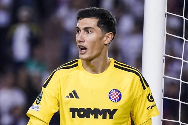 Fussball: Kroatien: UEFA Conference League 2026 2027 - 1. Runde, 15.10.2026 - HNK Hajduk Split vs. AFC Ajax Amsterdam - Stadion Poljud (Split, Kroatien); Toni Silic (Hajduk Split) Copyright: xLUKAxKOLANOVICx