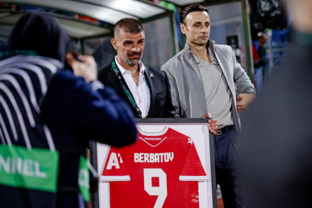 Football - UEFA Conference League - Round 1 - PFC CSKA Sofia - AS Monaco - 15.10.2026 Dimitar Berbatov during UEFA Conference League - Round 1 match between PFC CSKA Sofia and AS Monaco at Vasil Levski Stadium in Sofia, Bulgaria, on October 15th, 2026 in Sofia, Bulgaria. Bulgaria Copyright: xYulianxTodorovx