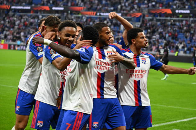 Football : Olympique Lyonnais v Crystal Palace - UEFA Europa League 15 10 2026 Corentin TOLISSO of Lyon scoring goal during the second leg of the UEFA Europa League 2025 26 quarter-final between Olympique Lyonnais and Crystal Palace , England, at the Groupama Stadium in Décines-Charpieu, Lyon, on October 15, 2026 LYONFrance  Copyright: xMouradxAllilix
