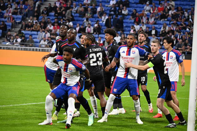 Football : Olympique Lyonnais v Crystal Palace - UEFA Europa League 15 10 2026 Corentin TOLISSO of Lyon scoring goal during the second leg of the UEFA Europa League 2025 26 quarter-final between Olympique Lyonnais and Crystal Palace , England, at the Groupama Stadium in Décines-Charpieu, Lyon, on October 15, 2026 LYONFrance  Copyright: xMouradxAllilix
