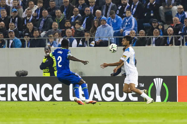 15 october 2026, UEFA Conference League 2026, League phase, Matchday 1 Universitatea Craiova vs Getafe, Ion Oblemenco Stadium, Craiova,Romania 10 Stefan Baiaram dribbles the opponent in speed