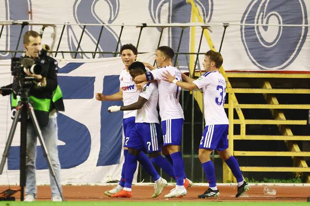 SPLIT, 15 10-2026, Poljud Stadium , season 2026 2027 , UEFA Conference League Football . Match between Hajduk Split and Ajax. Picture shows celebration the 1-0 Hajduk Split - Ajax  x208449042x Copyright: