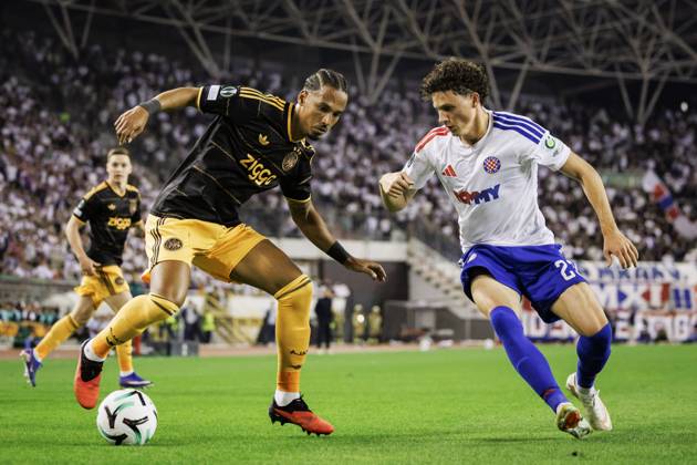 SPLIT - (lr) Thilo Kehrer of Ajax and Marin Soticek of Hajduk Split during the Conference League match between Hajduk Split and Ajax at Stadion Poljud on 15 October 2026 in Split, Croatia. SONNY LENSEN ANP xVIxANPxSportx xxANPxIVx 572542502 originalFilename: 572542502.jpg