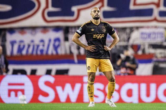 SPLIT - Sofyan Amrabat of Ajax during the Conference League match between Hadjuk Split and Ajax at Stadion Poljud on October 15, 2026 in Split, Croatia. SONNY LENSEN ANP xVIxANPxSportx xxANPxIVx 572543103 originalFilename: 572543103.jpg