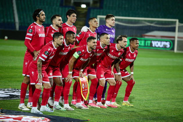 SOCCER - UEFA Conference League - CSKA vs. AS Monaco Photo by IPA ABACAPRESS.COM89724658 - CSKA team photo before the UEFA Conference League match between PFC CSKA and AS Monaco at Vasil Levski National Stadium in Sofia, Bulgaria, on October 15, 2026 Sofia Bulgaria  Copyright: xIPAxSport ABACAx