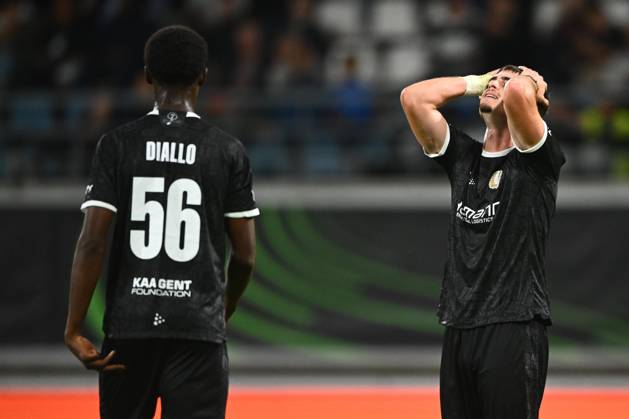 KAA Gent v AGF Aarhus - UEFA Conference League GENT, BELGIUM - OCTOBER 15 : Volckaert Matties defender of KAA Gent shows dejection during the UEFA Conference League 2026 27 League Phase matchday 1 match between KAA Gent and AGF Aarhus on October 15, 2026 in Gent, Belgium, 15 10 2026 Gent Belgium  Copyright: xGvgx