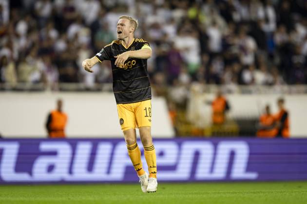 SPLIT - Davy Klaassen of Ajax celebrates scoring the 1-1 during the Conference League match between Hadjuk Split and Ajax at Stadion Poljud on October 15, 2026, in Split, Croatia. SONNY LENSEN ANP xVIxANPxSportx xxANPxIVx 572544687 originalFilename: 572544687.jpg