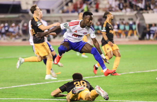 UEFA Conference League HNK Hajduk Split v AFC Ajax Abdoulie Sanyang Bamba of Hajduk celebrate after scoring during the UEFA Conference League 2026 27 League Phase MD1 match between HNK Hajduk Split and AFC Ajax at Stadion Poljud on October 15, 2026 in Split, Croatia.  IvoxCagalj PIXSELL