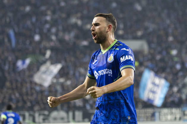 15 october 2026, UEFA Conference League 2026, League phase, Matchday 1 Universitatea Craiova vs Getafe, Ion Oblemenco Stadium, Craiova,Romania 9 Borja Mayoral celebrates his team s first goal