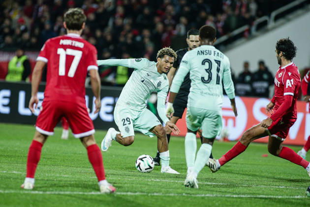 IPA89726114 - Monaco s Paris Brunner in action during the UEFA Conference League match between PFC CSKA and AS Monaco at Vasil Levski National Stadium in Sofia, Bulgaria, on October 15, 2026  Copyright: xIvanxSxIvanov IPAxSportx xx IPA89726114 IPA89726114