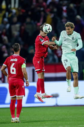 Football - UEFA Conference League - Round 1 - PFC CSKA Sofia - AS Monaco - 15.10.2026 Paris Brunner, 29 of AS Monaco FC during UEFA Conference League - Round 1 match between PFC CSKA Sofia and AS Monaco at Vasil Levski Stadium in Sofia, Bulgaria, on October 15th, 2026 in Sofia, Bulgaria. Bulgaria Copyright: xYulianxTodorovx