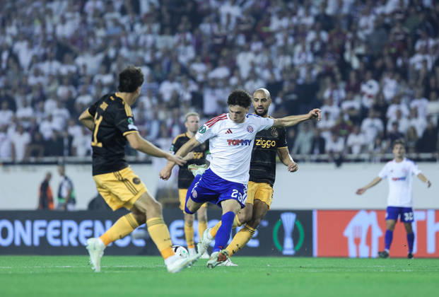 UEFA Conference League HNK Hajduk Split v AFC Ajax Marin Soticek of Hajduk Scores during the UEFA Conference League 2026 27 League Phase MD1 match between HNK Hajduk Split and AFC Ajax at Stadion Poljud on October 15, 2026 in Split, Croatia.  IvanaxIvanovic PIXSELL