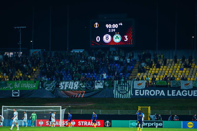 CELJE, SLOVENIA - OCTOBER 15: Results after the UEFA Europa League match between Celje (Slovenia) and Omonia (Cyprus) at Stadion Celje, Celje on October 15, 2026 in Celje, Slovenia. (Photo by Andraz Corel Sports Press Photo). Copyright: xAndrazxCorelx xSPPx Sportspressphoto_SPR257116