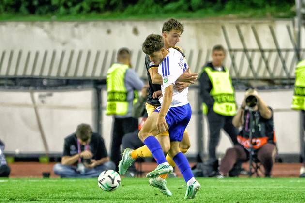 SPLIT, 15 10-2026, Poljud Stadium , season 2026 2027 , UEFA Conference League Football . Match between Hajduk Split and Ajax. Picture shows Youri Baas Hajduk Split - Ajax  x208452992x Copyright: