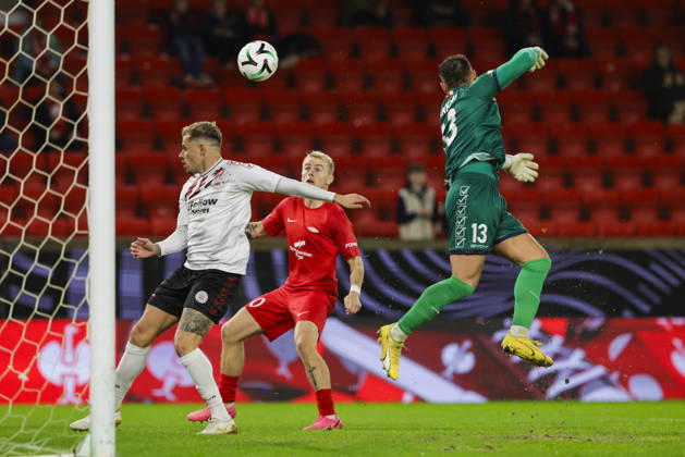 Soccer, Conference League 2026 Brann Lincoln Red Imps Bergen 20261015 Brann s Kristall Ingason during the Conference League soccer match between SK Brann and Lincoln Red Imps at Brann Stadium. Photo by Paul S. Amundsen, NTB, Bergen, Norway. EDITORIAL USE ONLY. RESTRICTED USE FOR BETBETTING COMPANIES  Copyright: xPaulxS.xAmundsenx xNTBx